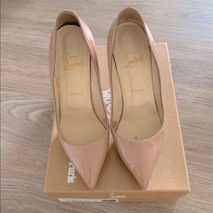 Christian Louboutin Pigalle Plato 120 Nude patent